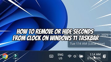 How to Remove or Hide Seconds from Clock on Windows 11 Taskbar