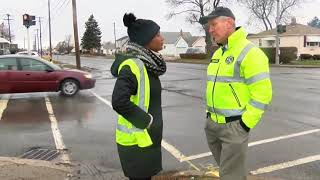 Liz Lewin catches crash on tape