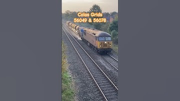 Colas Grids 56049 & 56078 RHTT Duties Down The North Wales Coast #arthurgrowler #56049 #56078 #colas