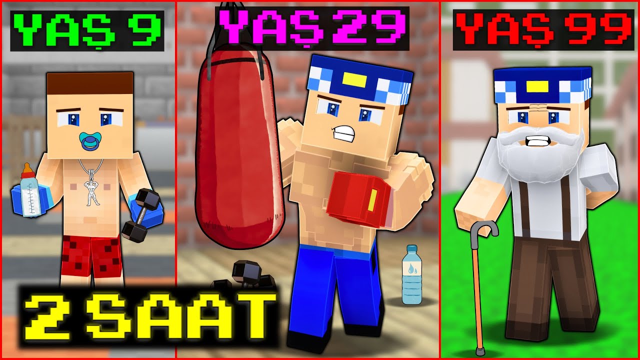 DOĞUMDAN ÖLÜME KEREM KOMİSERİN HAYAT FİLMİ! 😱 -Minecraft