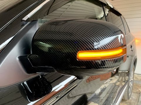 Динамические LED повторители и накладки зеркал Mitsubishi Outlander