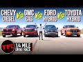 Chevy vs Ford vs Toyota vs GMC Drag Race - This Is Much Closer Than You Think!