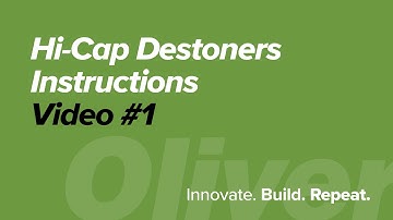 Oliver Hi-Cap Destoners Instructional Video #1