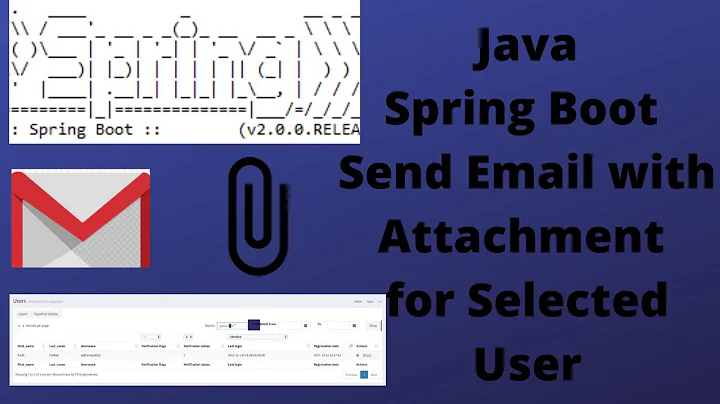 Spring Boot Email Sending with Attachment for selected User| Spring Boot Email Sending Example