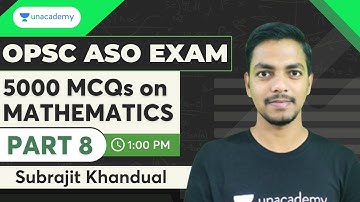 ASO - 5000 Selected and Important Questions for Secretariat ASO | Part 8 | OPSC | Subrajit Sir