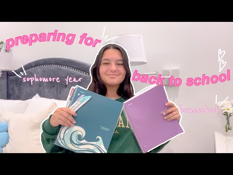PREPARING FOR BACK TO SCHOOL//sophomore year, homeschool