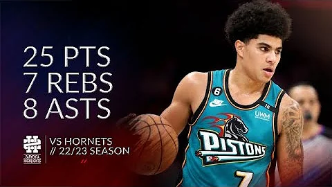 Killian Hayes 25 pts 7 rebs 8 asts vs Hornets 22/2...