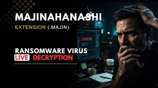 || SOLVED ✅🔘|| MAJINAHANASHI (.majin ) Ransomware Virus - removal and Decryption