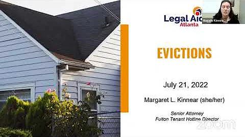 Learn about Evictions in Georgia (Facebook Live with Margaret Kinnear)