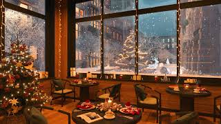 Christmas Jazz Music | Christmas Cafe Ambience with Snow on the Window | Cozy Christmas by Coffee Shop Music 5,873 views 1 year ago 8 hours, 33 minutes
