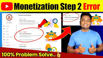 Monetization Step 2 Error Kaise Fix Kare Hindi | Adsense ka step 2 error kaise sahi kare Hindi 2025