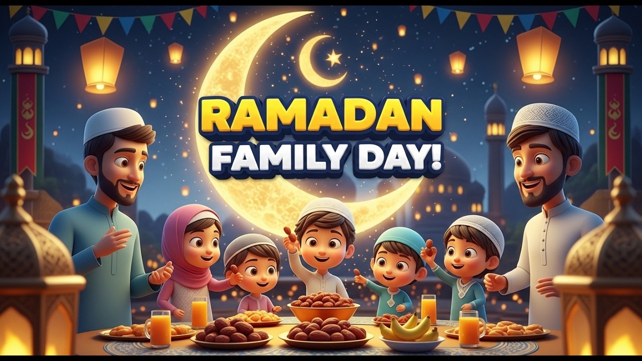 A Full Ramadan Day With Our Family 💛🌙 | From Suhoor to Iftar for Kids