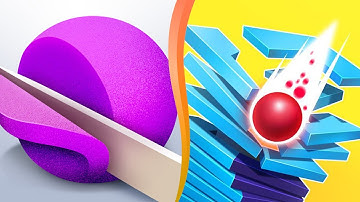 ASMR Slicing Vs Stack Ball Max Level Mobile Game Walkthrough Gaming Update Newtrailer Gameplay T3DDK