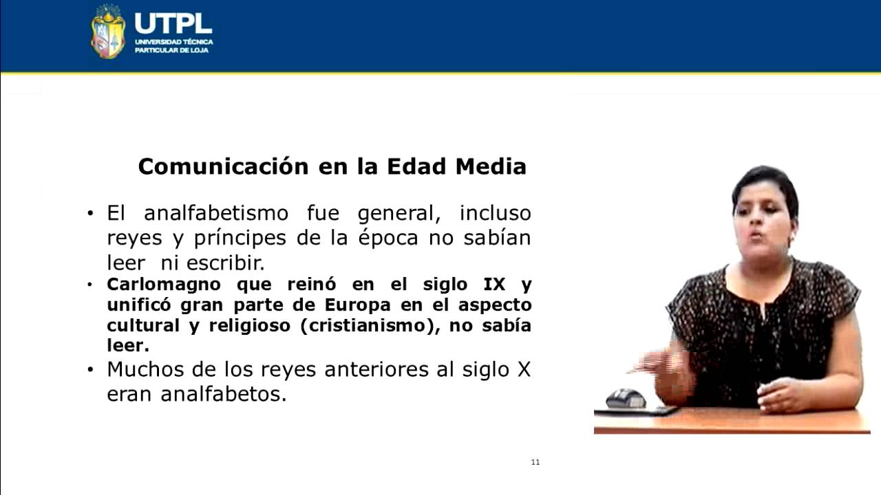 UTPL COMUNICACIÓN EN LA EDAD MEDIA [(COMUNICACIÓN SOCIAL)(HISTORIA DE