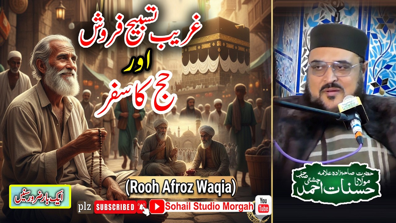 HAJJ KA Safar | Tasbi Farosh Ki Kahani | Allama Hasnat ahmed chishti | Sohail Studio Morgah