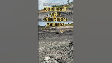 Komatsu D85E Levels Overburden Disposal Area for Safer Truck Access #shorts #coalmines