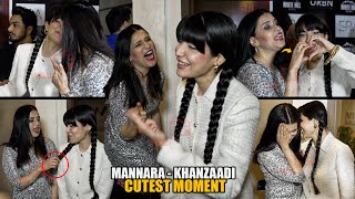 Mannara Chopra and Khanzaadi End Fight | Cutest Reunion | FIRST VIDEO Together after Bigg Boss 17