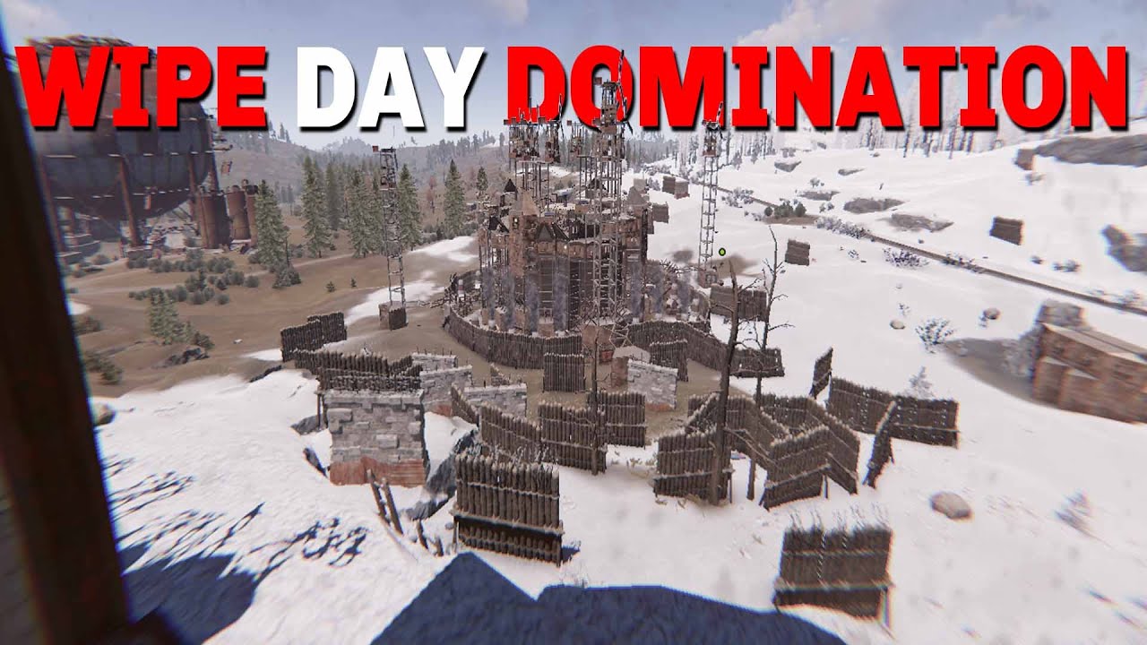 WIPE DAY DOMINATION LEADS TO RAID DEFENCE - RUST - YouTube