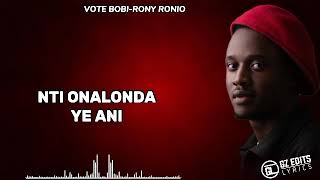 RONY RONIO - KYAGULANYI YEWANGE  OFFICIAL  LYRICS  VIDEO 