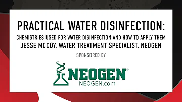 The National Poultry Show - Practical Water Disinfection