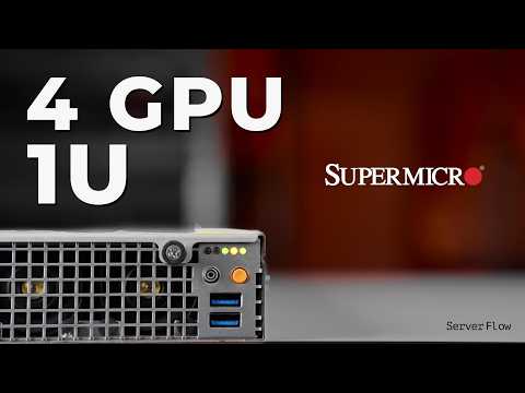 4 NVIDIA A100 GPUs in a 1U Server 🔥 | Supermicro SYS-120GQ-TNRT