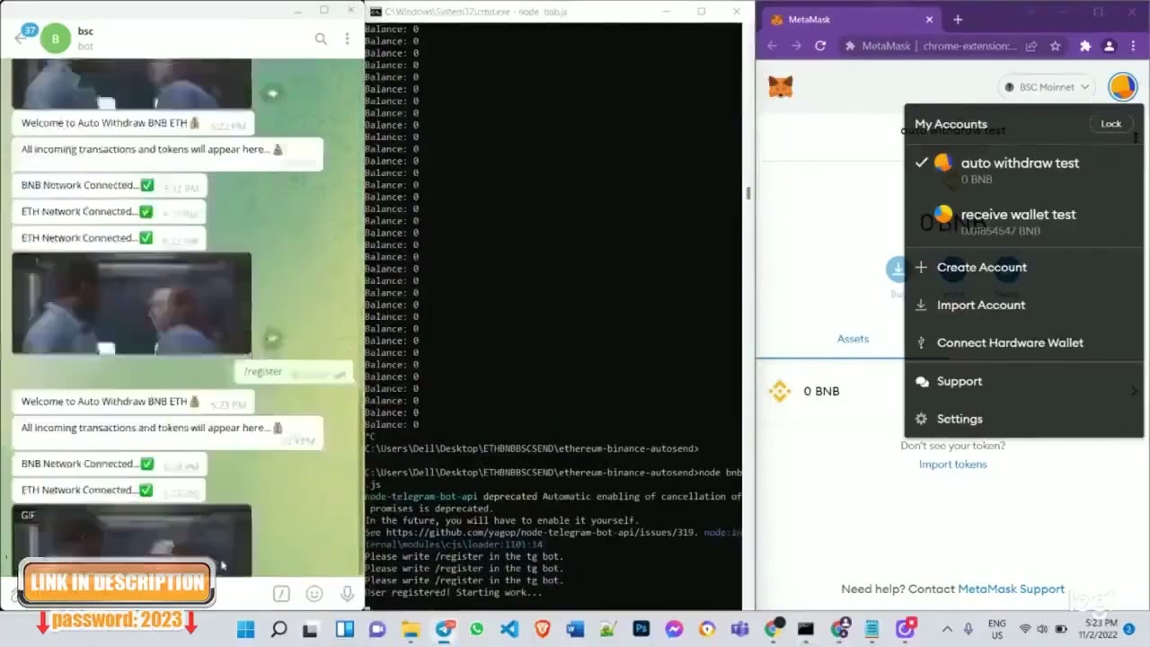 🔥✅ Auto Withdraw/Transfer Bot For Bnb/Bsc/Eth ✅🔥 Free Download