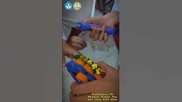 P5 Membuat tempat tisu dari tutup botol bekas ananda sholeh sholehah kelas 5 SDIT AL-IHSAN Koto Baru