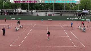 2019年 JOC 全日本ジュニアソフトテニス U14女子 シングルス 2回戦 向畑（昇陽中学） 対 濱口（伊勢市立小俣中学校）