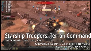 Starship Troopers: Terran Command  , Proton 7.0-3 Linux , Benchmark