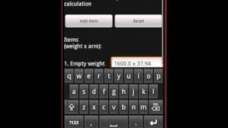 Weight and Balance Calculation on Phone E6B screenshot 4