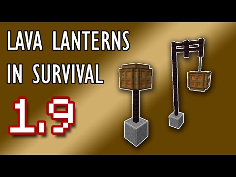 LAVA LANTERNS - 100% Survival Friendly | Minecraft 1.9 Concept