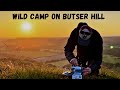 South Downs Way | Tarp and Bivi Camping on Butser Hill | Wild Camping UK | Windy Wild Camp on a Hill