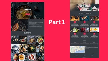 How to create a restaurant website with modern css part 1 html css js
