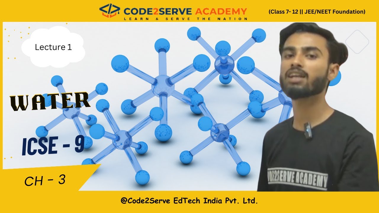 Water || Lecture 1 || ICSE IX || Chemistry || Rahul Sir - YouTube