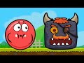 Новый КРАСНЫЙ ШАР против ЧЕРНЫХ КВАДРАТОВ. 1-25 УРОВНИ. Мультик ИГРА Red Bounce Ball 7 Adventure