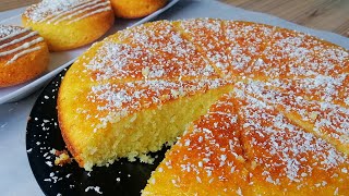 Semolina Coconut Cake, it has a soft texture with a slightly crunch top | revani |رمضان | بسبوسة screenshot 5