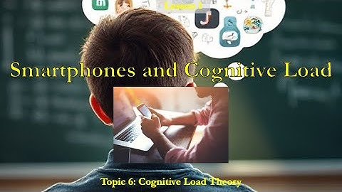 Ch 4 Memory 6.1 Cognitive Load Video Tutorial