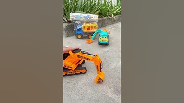 Toy trucks assembly P38, excavator, animal truck #shorts
