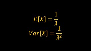 Mean and Variance of the Exponential Distribution