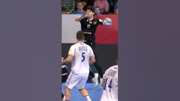 Handball: The highest ever vertical leap shot  #handball #viral #viralshorts #handballmatch #ihf