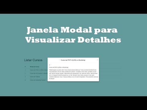 Como Criar Janela Modal para  Visualizar Detalhes do Produto