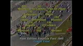 The final of 1985 formula ford festival at brands hatch. johnny
herbert making a name for himself.