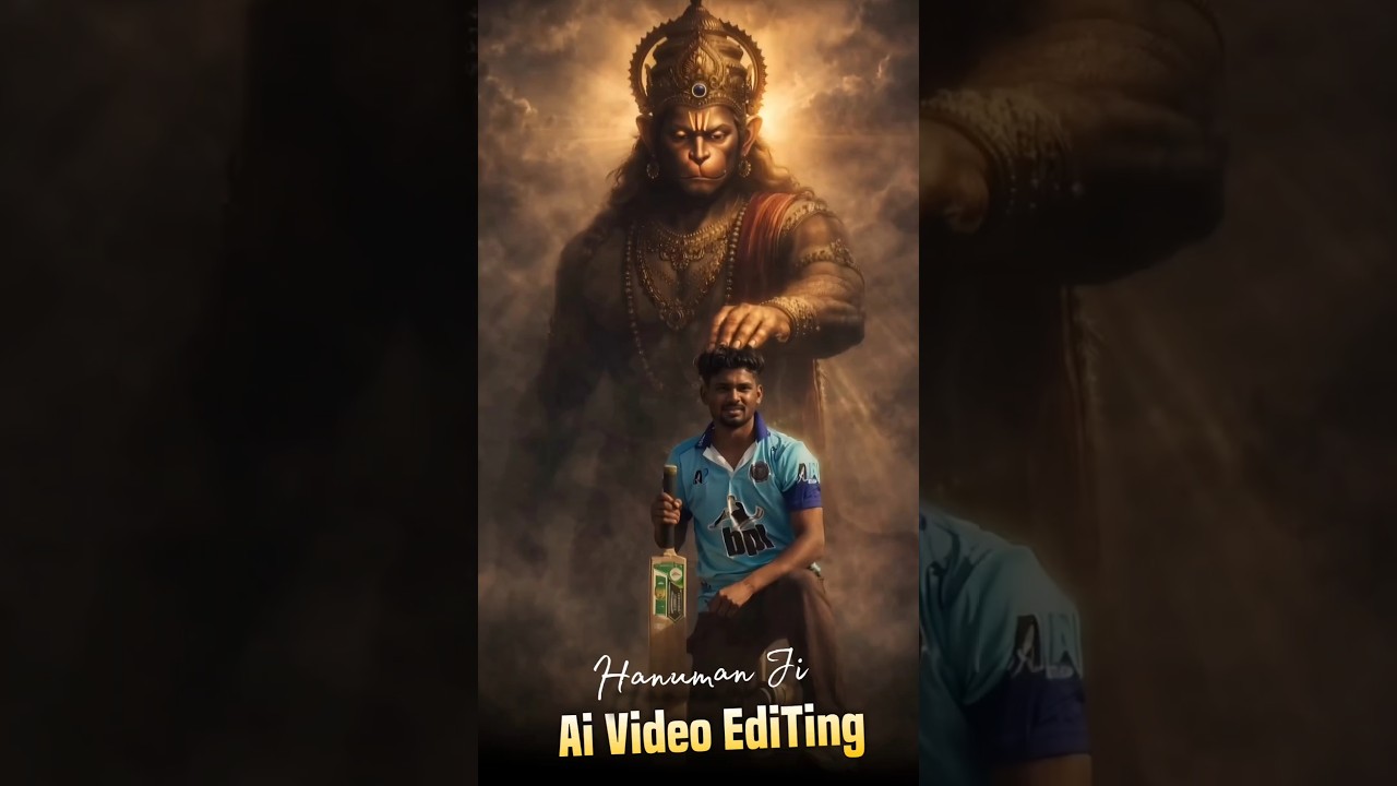 Trending Lord Hanuman Cricket Video Editing | Viral Bajrangbali Ai Video Editing | Ai Video Editing