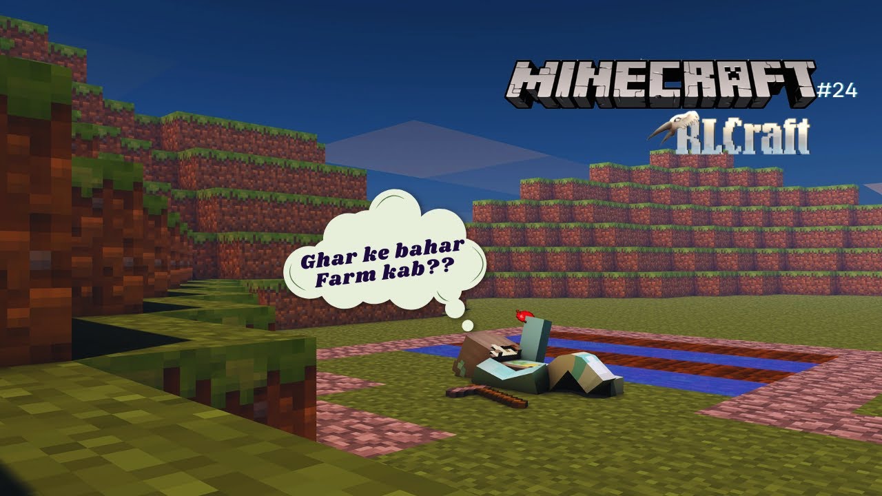 Ghar ke bahar farm banate hai 🤔| Minecraft | KriSar Gaming - YouTube