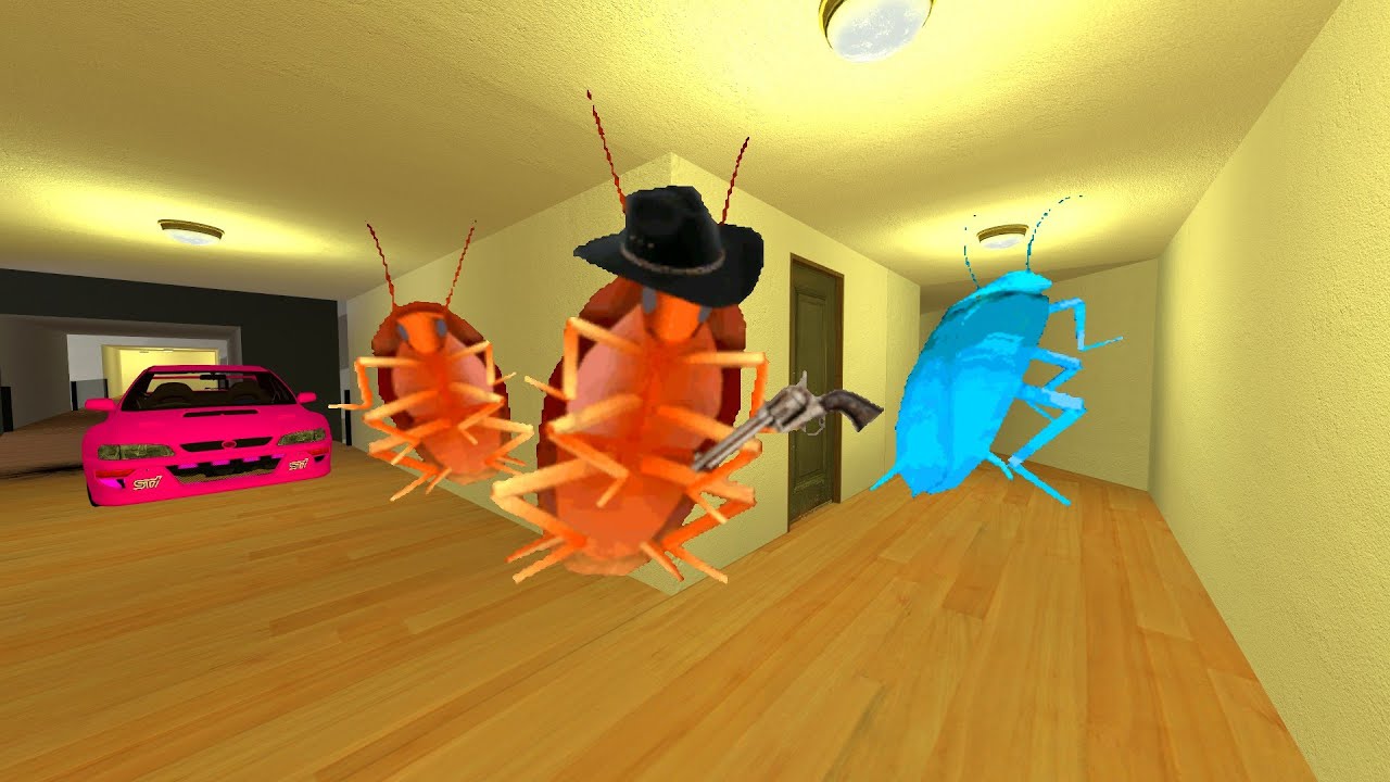 Cockroach Super chase me Gmod Nextbot - YouTube