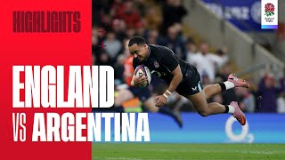 England V Argentina Highlights