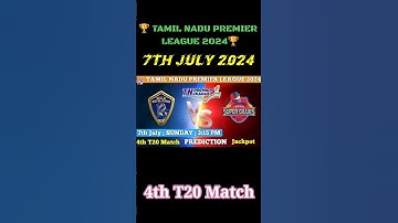 Nellai Royal Kings vs Chepauk Super Gillies 4th T20 match | 7th July 2024 #shorts #youtubefeed #tnpl