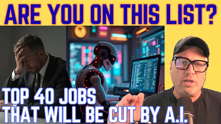 Massive Job Losses! Top 40 Jobs that will be replaced by AI this year - Artificial Intelligence