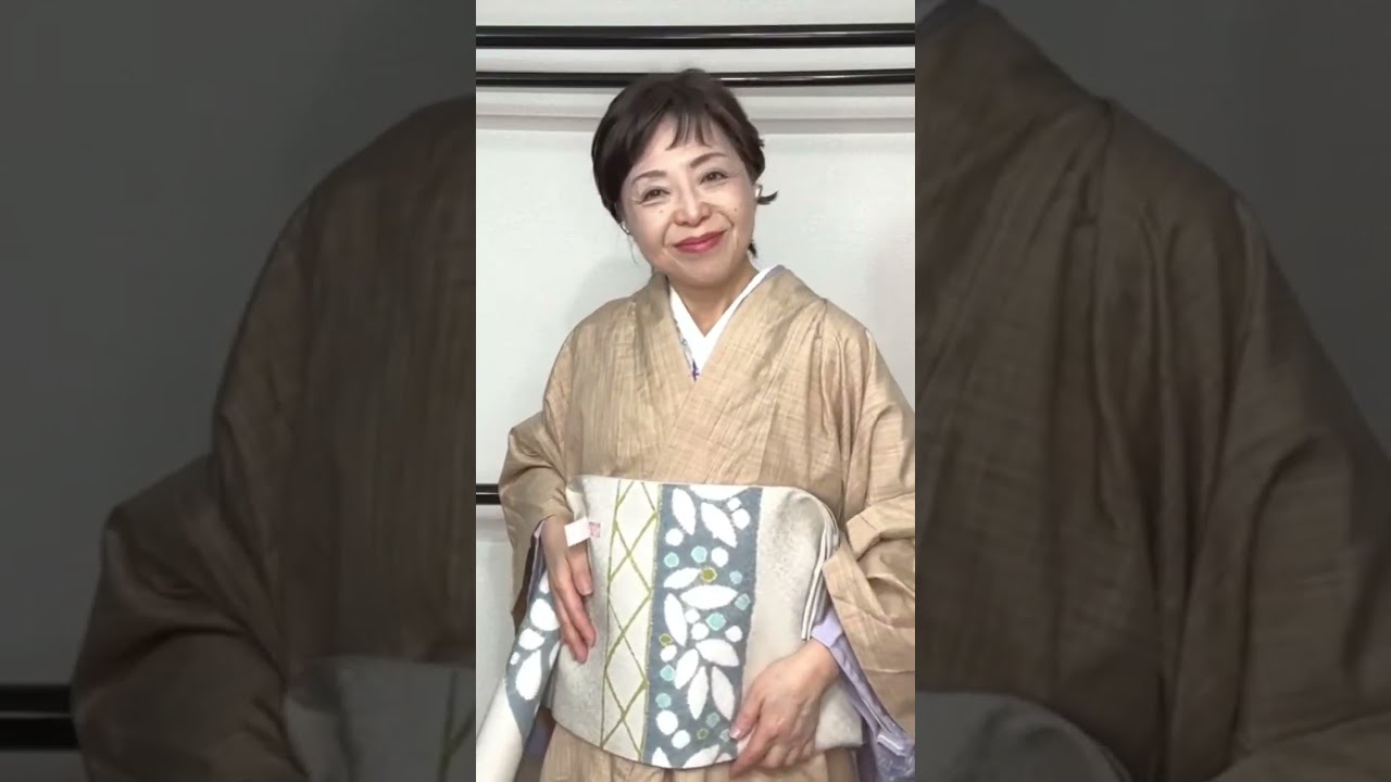 未着用　袋帯　辻ヶ花　銀通し　格子　着物　005k 未着用 袋帯 辻ヶ花 銀通し 格子 着物 005k