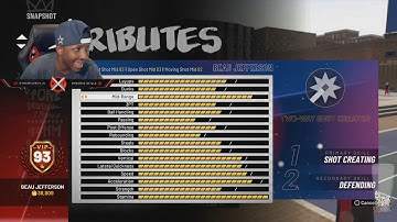 My NBA 2k19 ,BUILD,BADGES, AND ATTRIBUTES !! (TWO-WAY SHOT CREATOR)